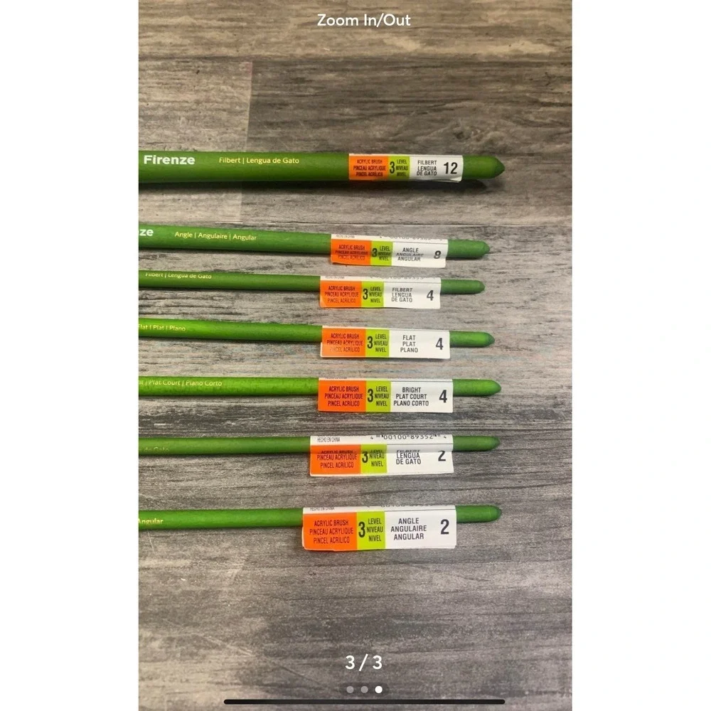 Firenze‎ Acrylic Big Bundle Professional Paint Brushes
